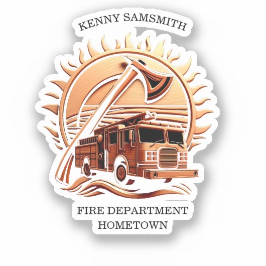 Fiery valor ingewikkeld heldhaftig ontwerp van bra sticker (Voorkant)