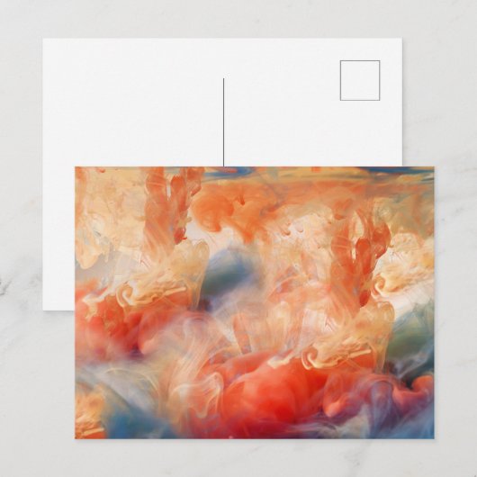 Fiery Veins of Liquid Marble Briefkaart (Voorkant / Achterkant)