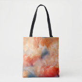 Fiery Veins of Liquid Marble Tote Bag (Voorkant)