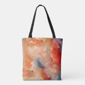 Fiery Veins of Liquid Marble Tote Bag (Achterkant)