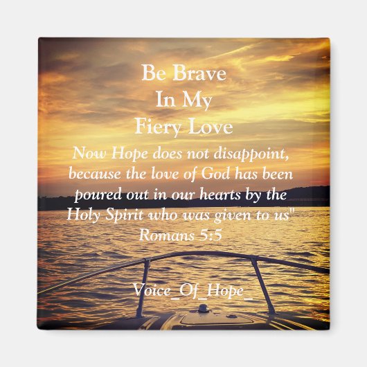 Fiery Voice of Hope Magnet (Voorkant)