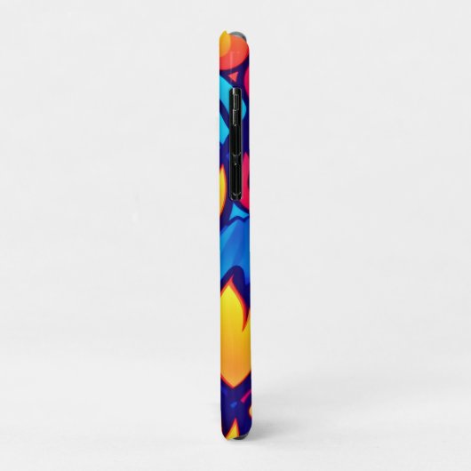 Fiery Waves Abstracte kunst Case-Mate iPhone Case (Achterkant/links)