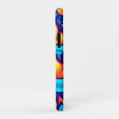 Fiery Waves Abstracte kunst Case-Mate iPhone Case (Achterkant/rechts)