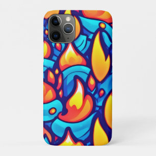 Fiery Waves Abstracte kunst Case-Mate iPhone Case