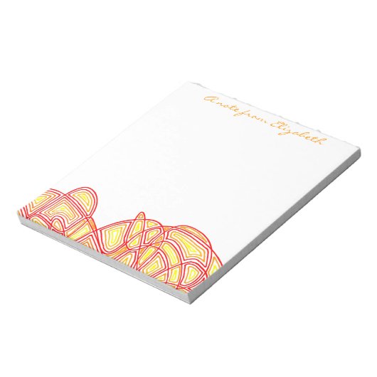 Fiery Waves Notitieblok (Linkerzijde)