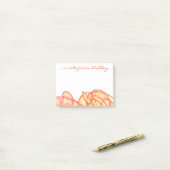 Fiery Waves Post-it® Notes (Op bureau)