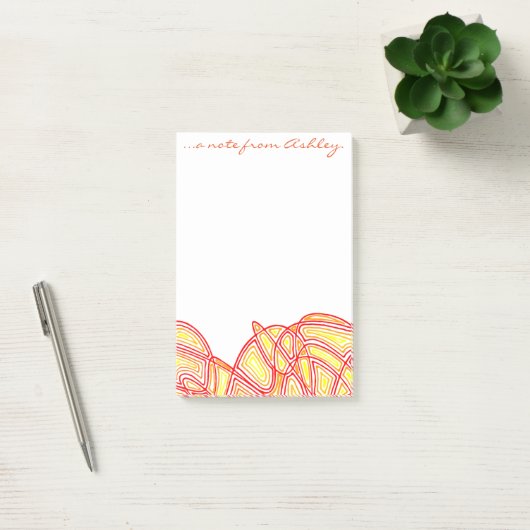 Fiery Waves Post-it® Notes (Kantoor)