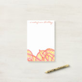 Fiery Waves Post-it® Notes (Op bureau)