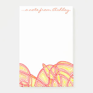 Fiery Waves Post-it® Notes