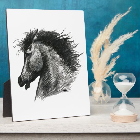 Fiery Wild Horse Fotoplaat (Zijkant)