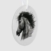 Fiery Wild Horse Ornament (voorkant)