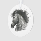 Fiery Wild Horse Ornament (voorkant)