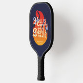 Fiery William Shakespeare Hell is Empty Pickleball Paddle (Links)