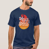 Fiery William Shakespeare Hell is Empty T-shirt (Voorkant)