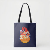 Fiery William Shakespeare Hell is Empty Tote Bag (Voorkant)
