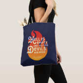 Fiery William Shakespeare Hell is Empty Tote Bag (Dichtbij)