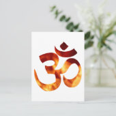 Fiery Yoga Symbool Briefkaart (Staand voorkant)