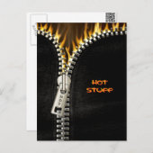 Fiery Zipper Briefkaart (Voorkant / Achterkant)