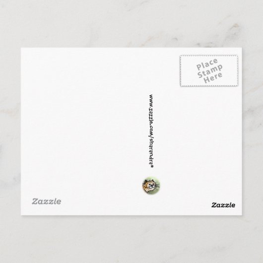 Fiery Zipper Briefkaart (Achterkant)