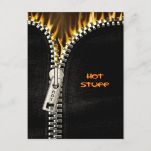 Fiery Zipper Briefkaart
