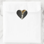 Fiery Zipper Hart Sticker (Tas)