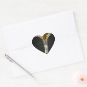 Fiery Zipper Hart Sticker (Envelop)