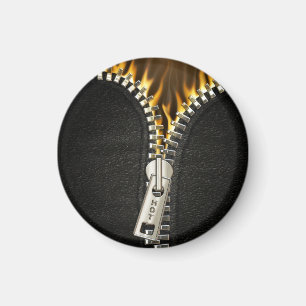 Fiery Zipper Magneet