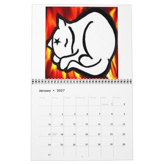 FieryStarCat-kalender Kalender (Jan 2027)