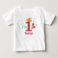 Fiesta 1e Verjaardag Schattige Kleurrijk Mexicaans