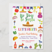 Fiesta 1e verjaardag Uitnodiging (Voorkant)