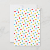 Fiesta 1e verjaardag uitnodiging Mexicaans Kleurri (Achterkant)