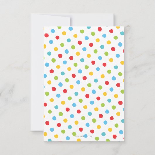 Fiesta 1e verjaardag uitnodiging Mexicaans Kleurri (Achterkant)