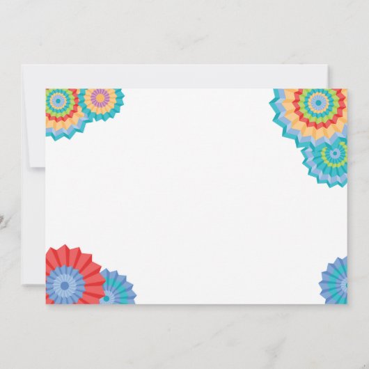 Fiesta 1st Birthday Uitnodiging Nacho Gemiddelde P (Achterkant)