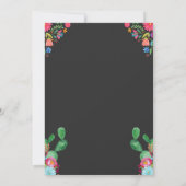 Fiesta 1st Birthday Uitnodiging Nacho Gemiddelde P (Achterkant)