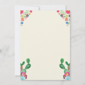 Fiesta 1st Birthday Uitnodiging Nacho Gemiddelde P (Achterkant)