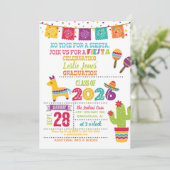 Fiesta 2026 Afstudeer Uitnodiging - Wit (Staand voorkant)