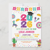 Fiesta 2026 Afstudeeruitnodiging Kaart (Voorkant)
