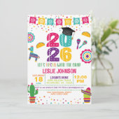 Fiesta 2026 Afstudeeruitnodiging Kaart (Staand voorkant)