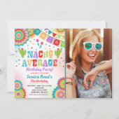 Fiesta 21e verjaardag uitnodiging Nacho Gemiddeld  (Voorkant)