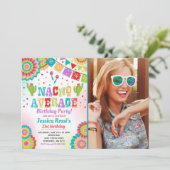 Fiesta 21e verjaardag uitnodiging Nacho Gemiddeld  (Staand voorkant)