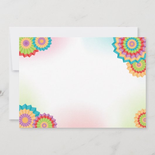 Fiesta 21e verjaardag uitnodiging Nacho Gemiddeld (Achterkant)