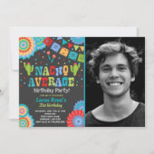 Fiesta 21e verjaardag uitnodiging Nacho Gemiddeld (Voorkant)