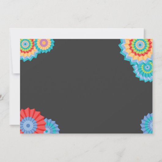 Fiesta 21e verjaardag uitnodiging Nacho Gemiddeld  (Achterkant)