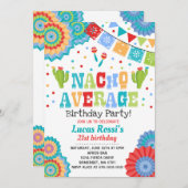 Fiesta 21st Birthday Invitation Nacho Gemiddelde 2 Kaart (Voorkant / Achterkant)