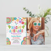 Fiesta 21st Birthday Invitation Nacho Gemiddelde 2 Kaart (Staand voorkant)