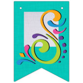 FIESTA 2 Swallowtail Pennant Banner (Eerste vlag)