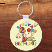 Fiesta 2e Verjaardag T shirten en geschenken Sleutelhanger (Voorkant)