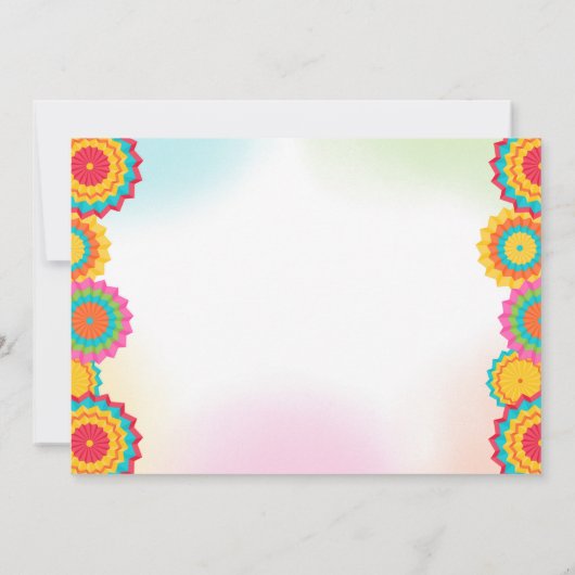 Fiesta 2e verjaardag Uitnodiging Taco Twosday Part (Achterkant)