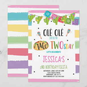 Fiesta 2e verjaardag van de uitnodiging van de ECB