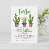 Fiesta 30e verjaardag uitnodiging (Staand voorkant)
